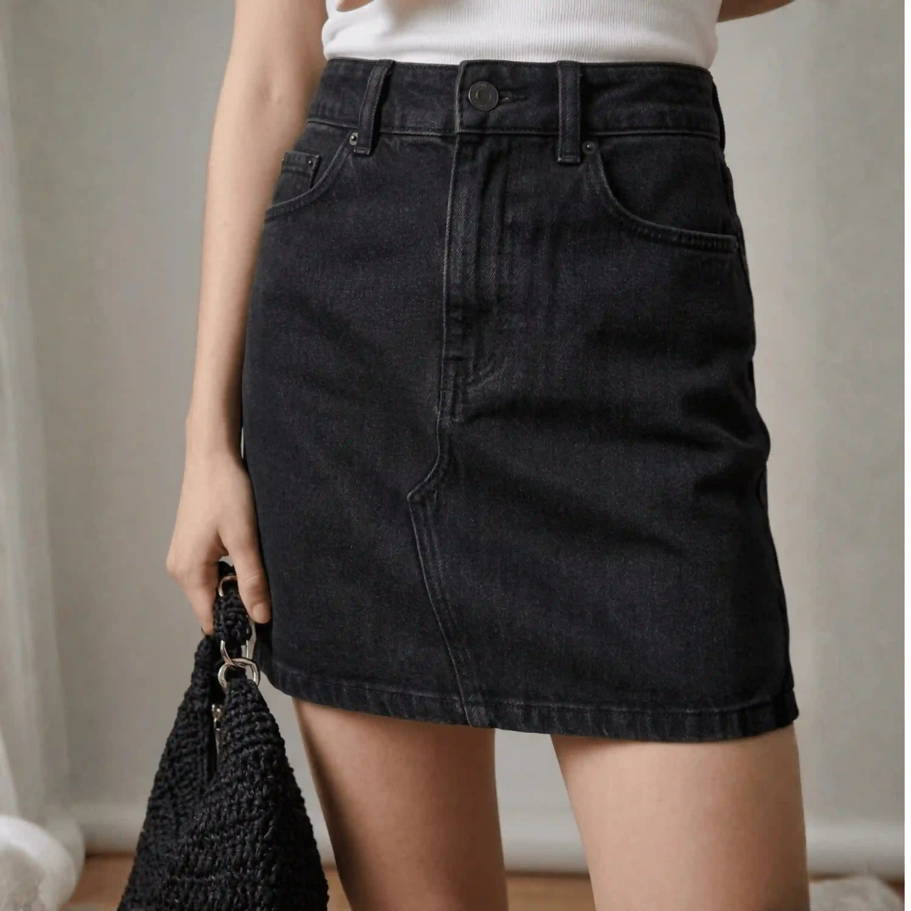 Carbon Utility Mini Skirt — alternate view